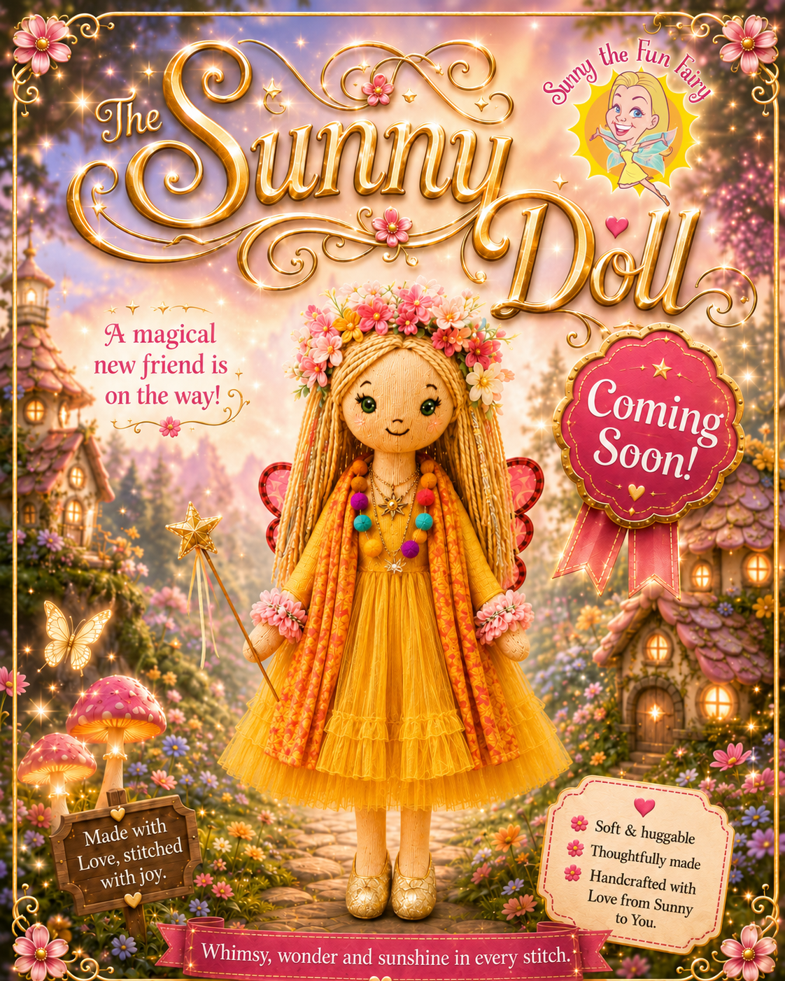 The Sunny Doll poster - a magical new friend is on the way, coming soon