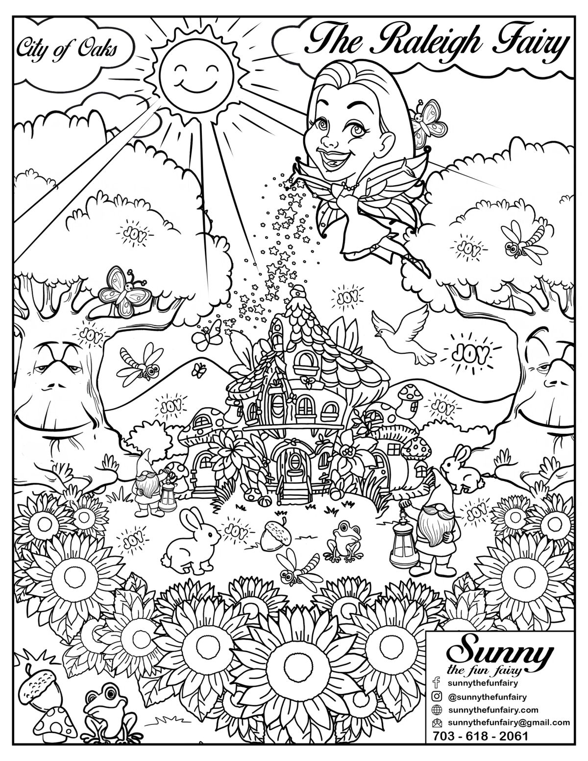 Sunny in Raleigh β Sunny the Fun Fairy coloring page