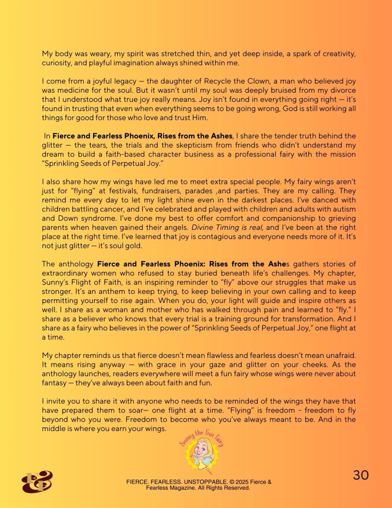 Fierce & Fearless Phoenix — inside page